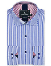 Stripe Blue Tailored Smart Fit Shirt FS2760-1SF-14.5
