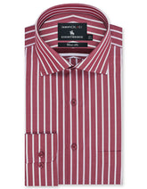 Stripe Red Classic Fit Shirt FS2765-1RF-14.5