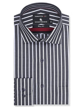 Stripe Charcoal Classic Fit Shirt FS2766RF-14.5