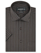 Stripe Chocolate Smart Fit Shirt FS2797SH-14.5