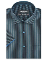 Stripe Teal Classic Fit Shirt FS2798RH-14.5