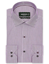 Stripe Maroon Tailored Smart Fit Shirt FS2825SF-14.5