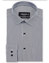 Stripe Black Classic Fit Shirt FS2826RF-14.5