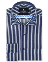 Stripe Navy Classic Fit Shirt FS2833RF-14.5