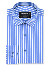 Stripe M Blue Tailored Smart Fit Shirt FS2846-1SF-14.5