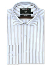 Stripe Fawn Tailored Smart Fit Shirt FS2854SF-14.5