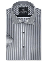 Stripe Black Smart Fit Shirt FS2874SH-14.5