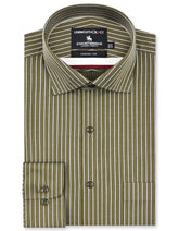 Stripe Olive Classic Fit Shirt FS2902-1RF-14.5
