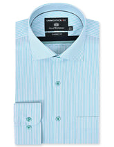 Stripe D Cyan Classic Fit Shirt FS2909-1RF-14.5