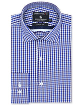 Check Royal Blue Classic Fit Shirt FS2909RF-14.5