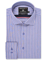 Stripe Navy Tailored Smart Fit Shirt FS2912-1SF-14.5