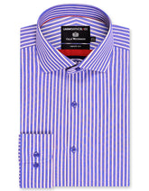 Stripe Blue Tailored Smart Fit Shirt FS2943SF-14.5