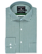 Check Green Classic Fit Shirt FS2953RF-14.5