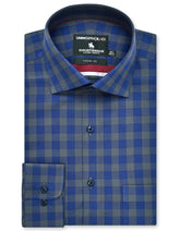 Check Navy Classic Fit Shirt FS2972RF-14.5
