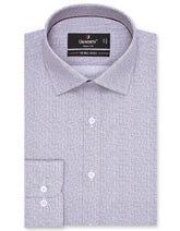 Printed Brown Tailored Smart Fit Shirt FS805-2SF-14.5