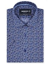 Printed Navy Smart Fit Shirt FS818SH-14.5