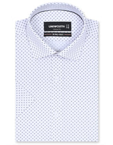 Printed White Classic Fit Shirt FS836RH-14.5