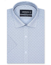 Printed White Classic Fit Shirt FS841RH-14.5