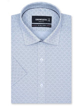 Printed White Smart Fit Shirt FS841SH-14.5