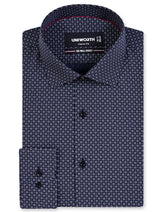 Printed Black Classic Fit Shirt FS877RF-14.5