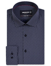 Printed Black Tailored Smart Fit Shirt FS877SF-14.5