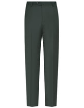 D Green Plain Formal Trouser Tailored Smart Fit FT2608-1S-30