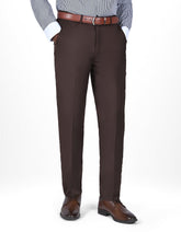 Chocolate Plain Formal Trouser Tailored Smart Fit FT2610-3S-30