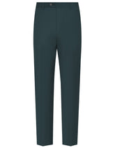 D Teal Plain Formal Trouser Tailored Smart Fit FT2614-1S-30