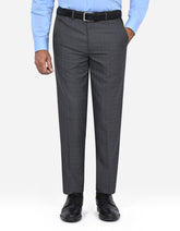 D Charcoal Plain Formal Trouser Classic Fit FT2701-1C-30
