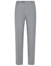 Grey Plain Formal Trouser Tailored Smart Fit FT467S-30
