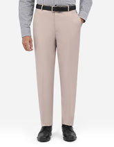 Beige Plain Formal Trouser Classic Fit FT610-1C-30
