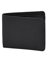 Black Plain 100% Leather Wallet