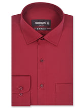 Plain Maroon Tailored Smart Fit Shirt FS1655-2SF-14.5