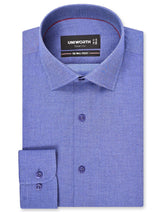 Self D Blue Tailored Smart Fit Shirt FS20502SF-14.5
