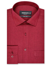 Self Maroon Tailored Smart Fit Shirt FS20446SF-14.5
