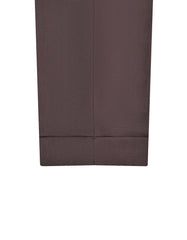 Chocolate Plain Formal Trouser Tailored Smart Fit FT541-1S-38