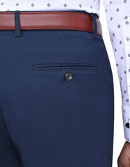 Navy Classic Fit Cotton Trouser FTC2533C-38