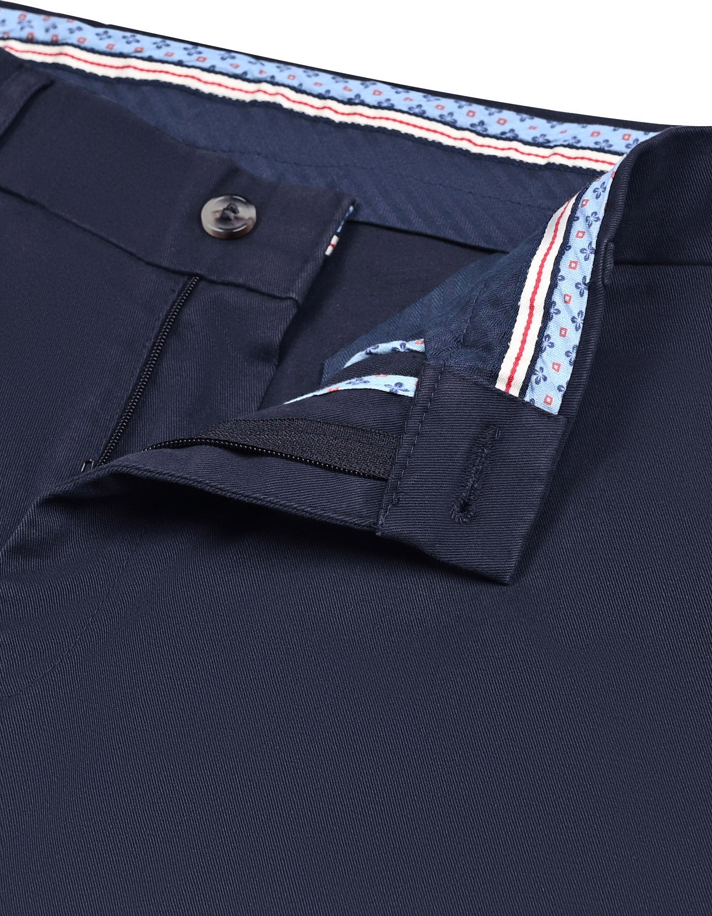 Navy Classic Fit Cotton Trouser FTC2526C-32