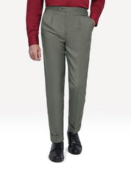 L Olive Plain Formal Trouser Classic Fit FT510C-30