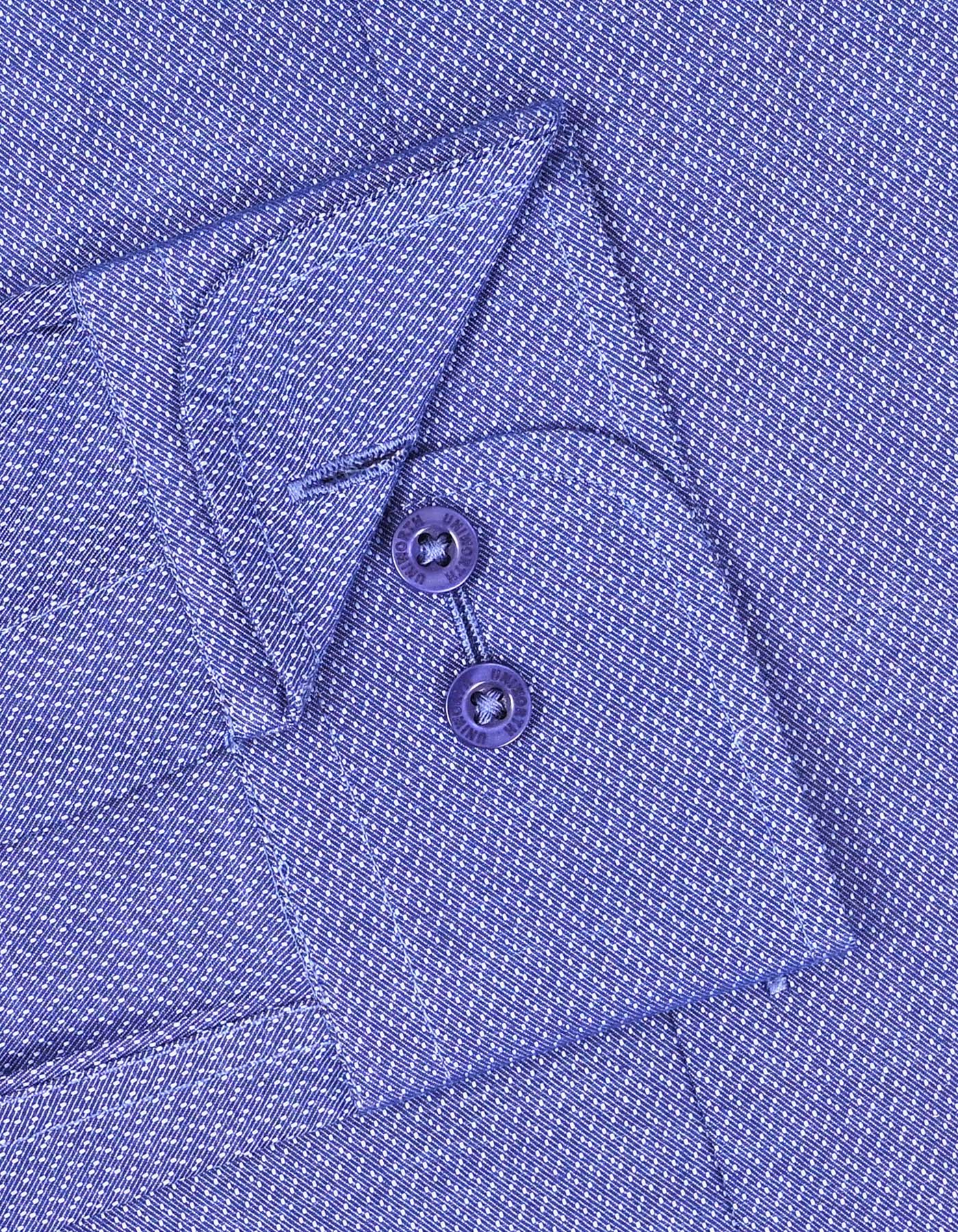 Self D Blue Tailored Smart Fit Shirt FS20502SF-15.5
