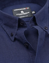 Plain Navy Tailored Smart Fit Shirt FS2426-2SF-15