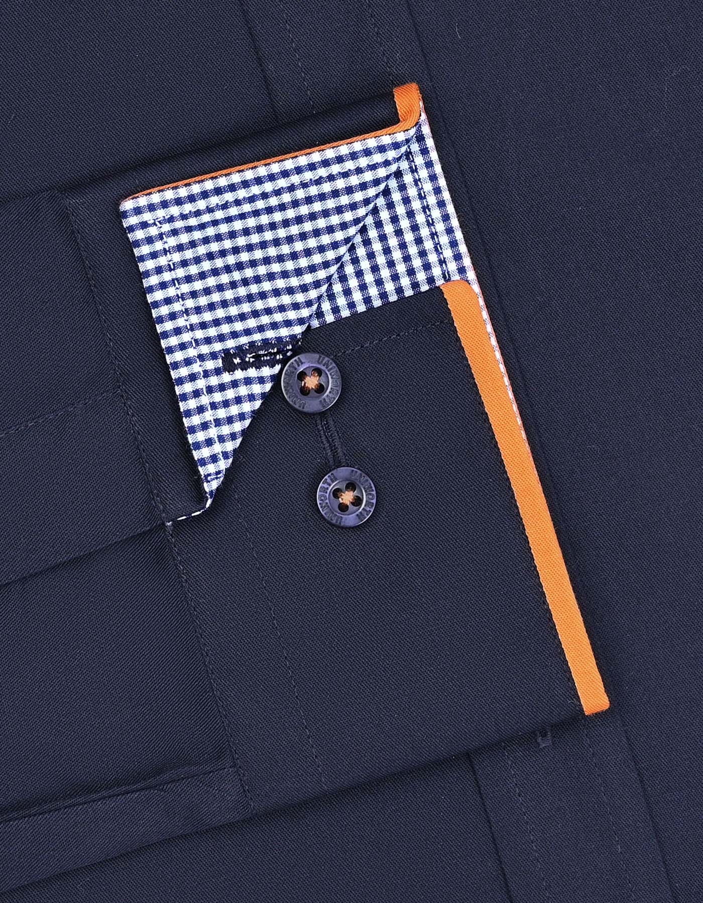 Plain Navy Classic Fit Shirt FS1601-5RF-15.5