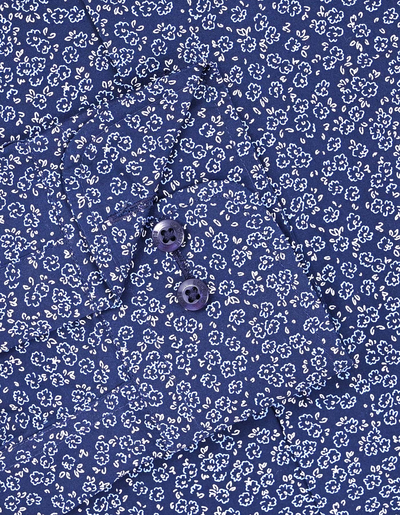 Printed Navy Classic Fit Shirt FS870-1RF-15.5