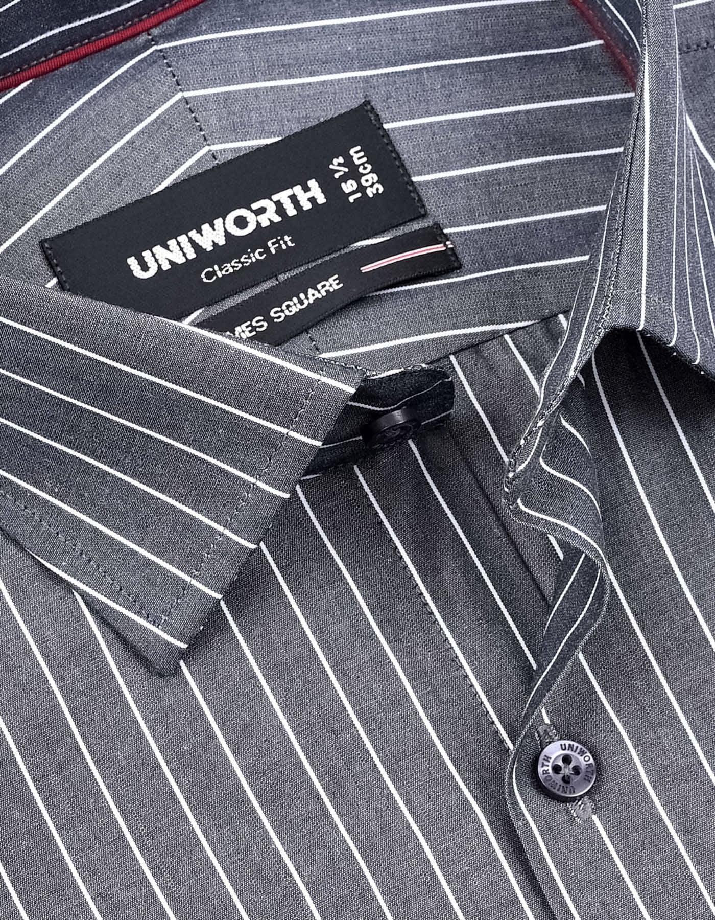 Stripe Charcoal Classic Fit Shirt FS2827RF-15