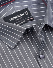 Stripe Charcoal Classic Fit Shirt FS2827RF-15