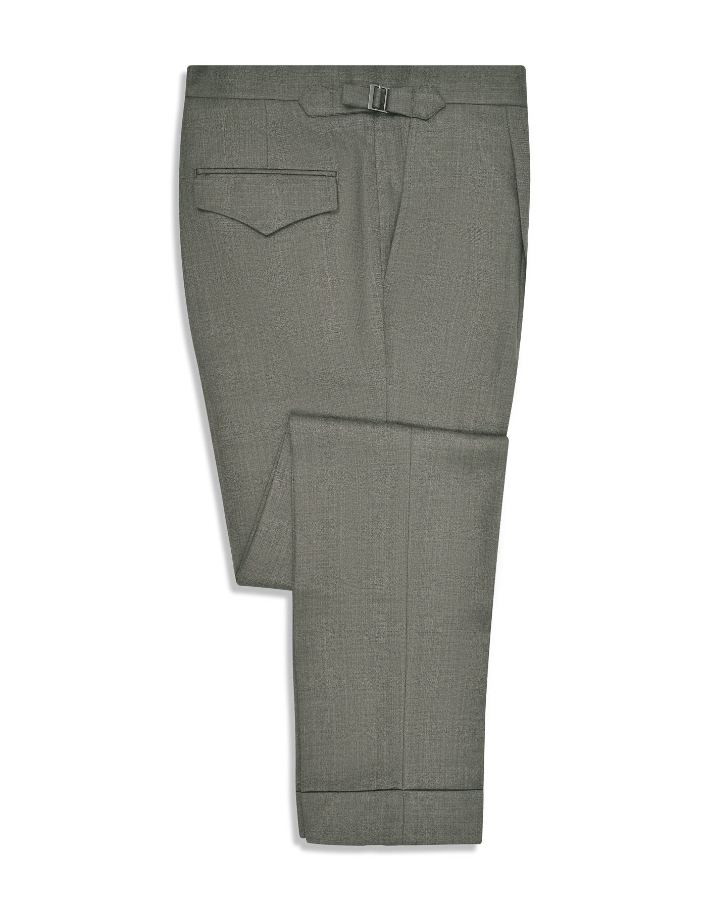 L Olive Plain Formal Trouser Tailored Smart Fit FT510S-34