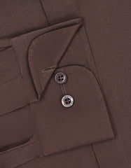 Plain Chocolate Tailored Smart Fit Shirt FS1652SF-15.5