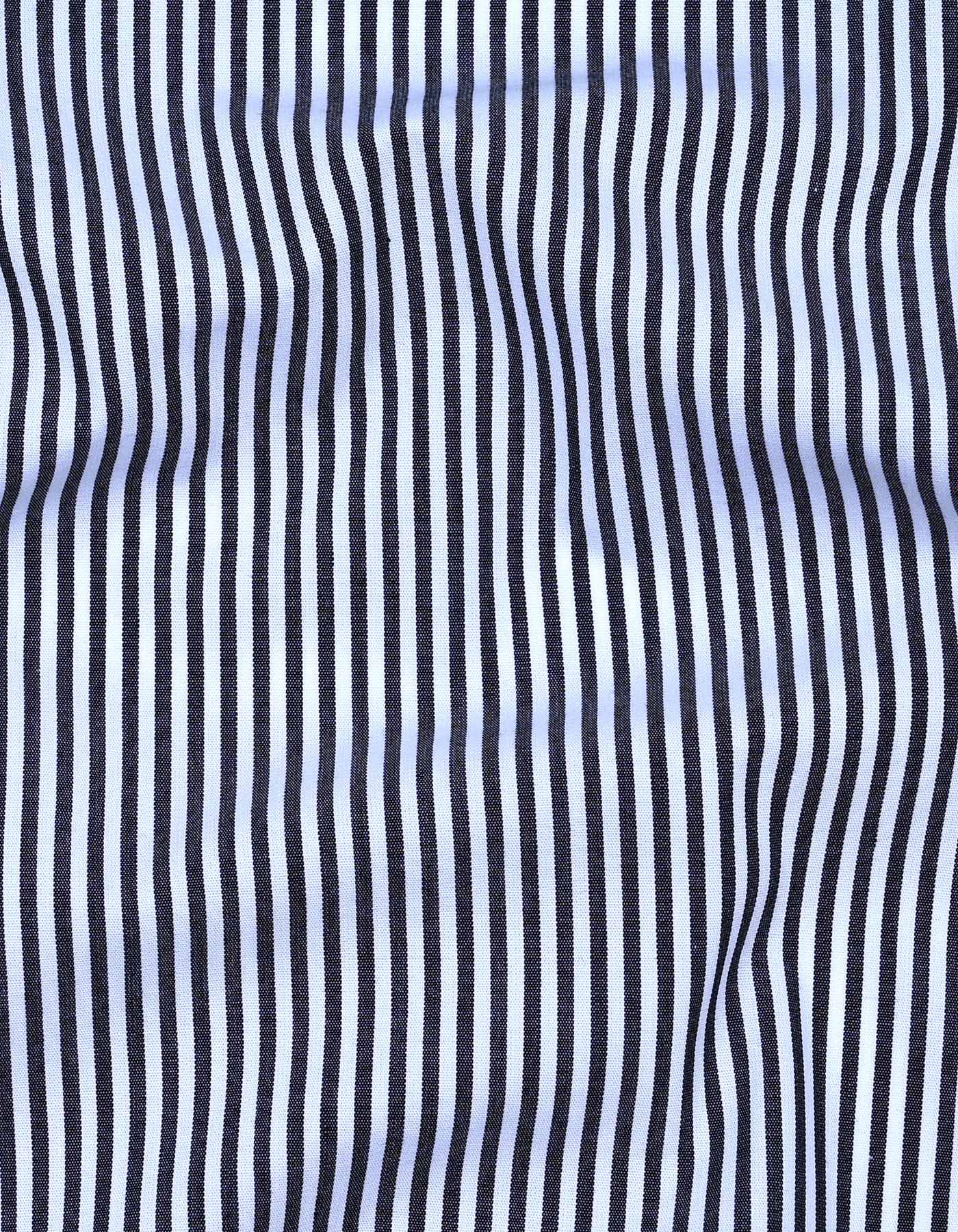 Stripe Black Classic Fit Shirt FS2874-1RF-16