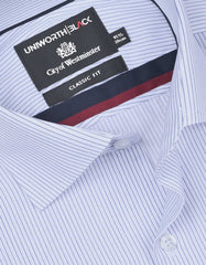 Stripe Navy Classic Fit Shirt FS2904-1RF-15