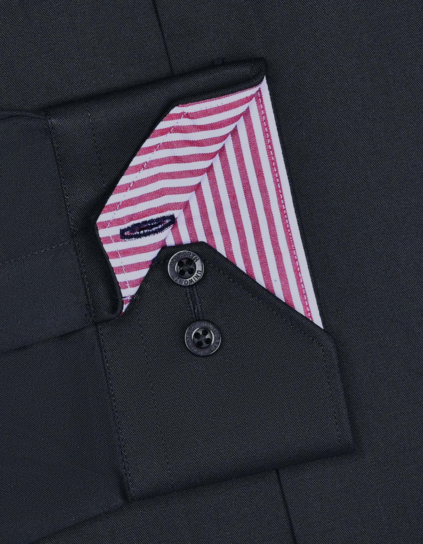 Plain Black Classic Fit Shirt FS1407-4RF-15.5